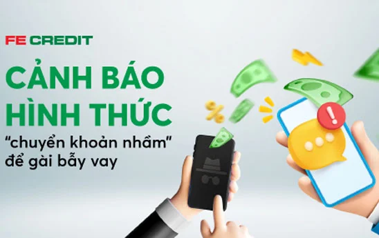 Cảnh giác với hình thức “chuyển khoản nhầm” để gài bẫy vay tín dụng đen