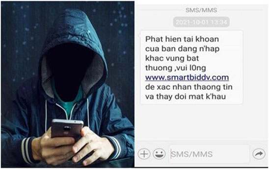 Công an chỉ cách nhận diện link lừa đảo qua tin nhắn SMS