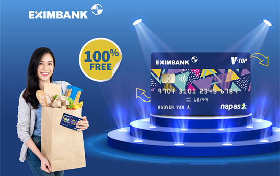 Eximbank miễn phí đổi thẻ từ V-TOP sang thẻ Chip trên toàn hệ thống
