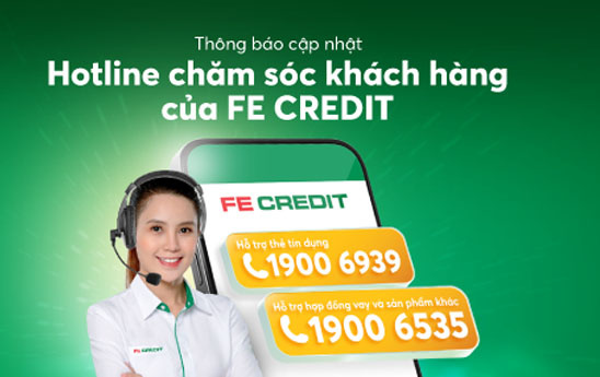 FE CREDIT dừng hoạt động số hotline 1900.234.588 từ ngày 01/10/2022
