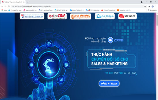 Hội thảo trực tuyến “Thực hành chuyển đổi số cho Sales và Marketing”