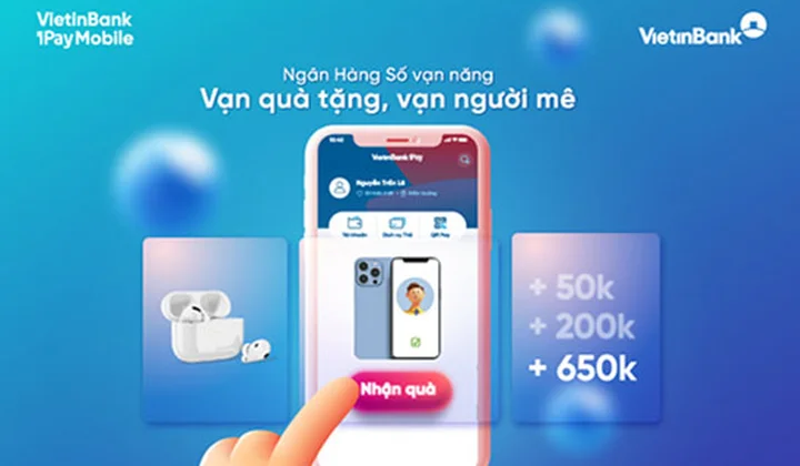 Khách hàng của VietinBank Cần Thơ trúng thưởng iPhone 13 Promax 256GB