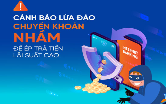 KienlongBank cảnh báo thủ đoạn giả chuyển khoản nhầm để ép trả tiền lãi suất cao
