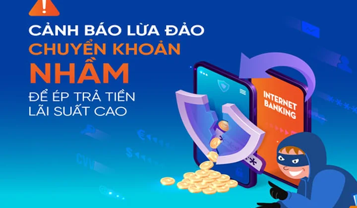 KienlongBank cảnh báo thủ đoạn giả chuyển khoản nhầm để ép trả tiền lãi suất cao
