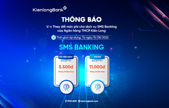 KienlongBank thay đổi hạn mức giao dịch mới trên gói dịch vụ Ngân hàng điện tử