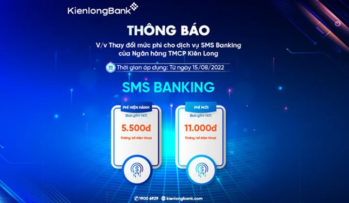 KienlongBank thay đổi hạn mức giao dịch mới trên gói dịch vụ Ngân hàng điện tử