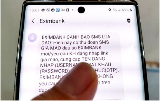 Lừa đăng ký tiêm vắc-xin Covid-19 để đánh cắp tài khoản ngân hàng