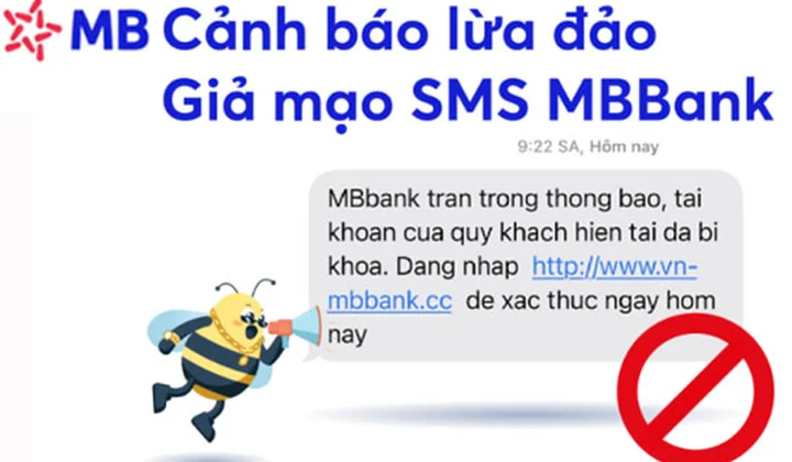 MB cảnh báo lừa đảo qua SMS MBBank
