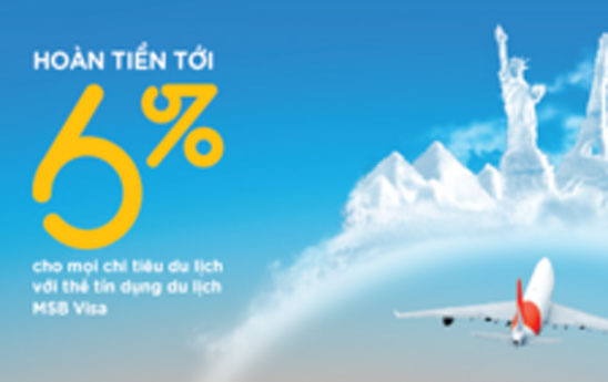 MSB cập nhật tính năng ưu đãi thẻ Visa Travel