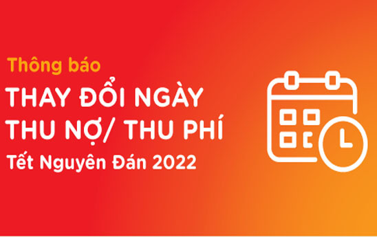 MSB thông báo điều chỉnh ngày thu nợ/thu phí trong dịp Tết Nguyên đán