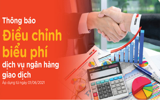 MSB thông báo điều chỉnh biểu phí