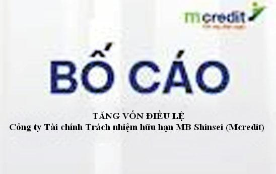 Mcredit tăng vốn điều lệ lên 1.600 tỷ đồng