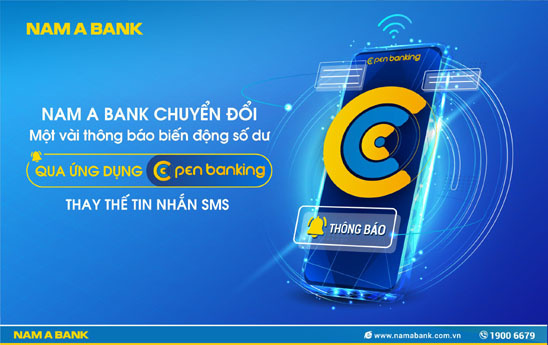 NamABank thay đổi chính sách dịch vụ SMS Banking