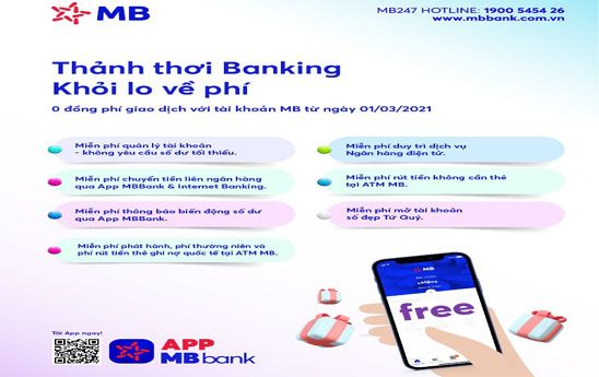 Nhận thông báo biến động số dư miễn phí trên App MBBank