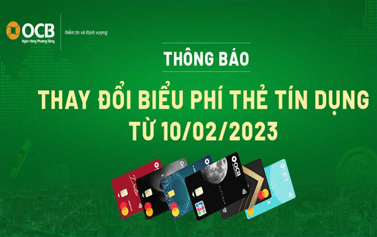 OCB miễn phí thường niên cho chủ thẻ JCB Platinum là khách hàng ưu tiên và miễn phí tra soát đối với tất cả các sản phẩm thẻ