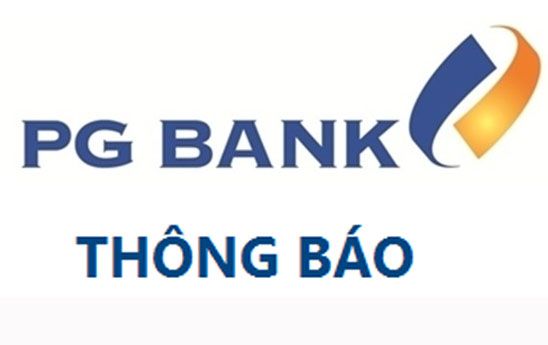 PG Bank Sài Gòn thông báo tạm ngưng 4 Phòng giao dịch