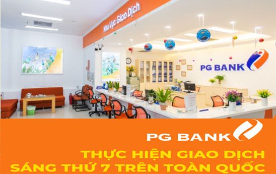 PG Bank thực hiện giao dịch sáng thứ Bảy trên toàn quốc