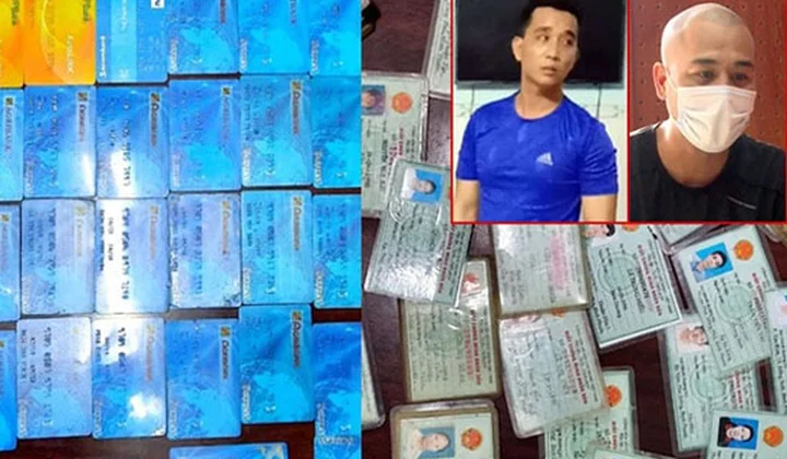 Phát hiện 68 thẻ ATM và 40 CMND trong nhà kẻ cho vay “tín dụng đen”