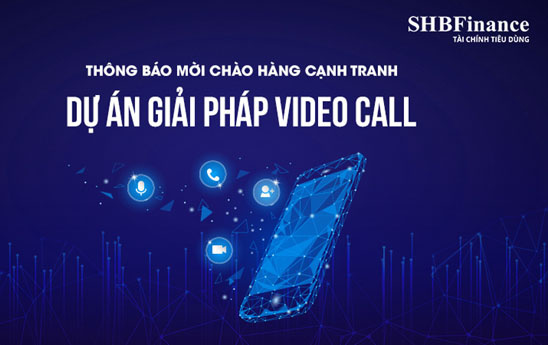 SHB Finance thông báo mời chào hàng cạnh tranh