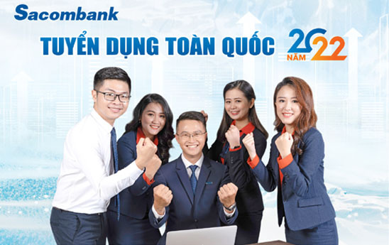 Sacombank tuyển dụng 300 nhân sự trên toàn quốc