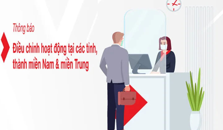 Techcombank thông báo điều chỉnh hoạt động của các chi nhánh, phòng giao dịch tại các tỉnh Nam bộ và miền Trung