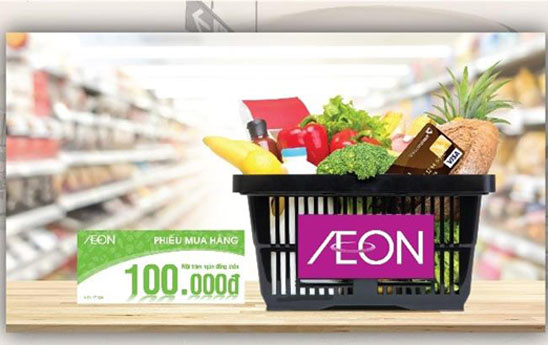Thêm thời gian khuyến mại dành cho chủ thẻ quốc tế Vietcombank khi chi tiêu tại siêu thị AEON