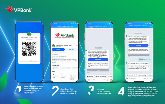 Tiện lợi hơn với truy vấn thông tin tự động 3 trong 1 qua Zalo tại “VPBank Thông Tin Thanh Toán”