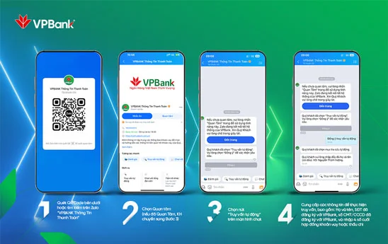 Tiện lợi hơn với truy vấn thông tin tự động 3 trong 1 qua Zalo tại “VPBank Thông Tin Thanh Toán”