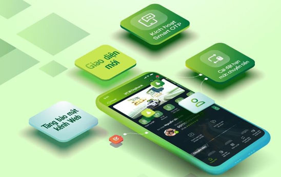 VCB Digibank thực hiện cải tiến một số tính năng và giao diện