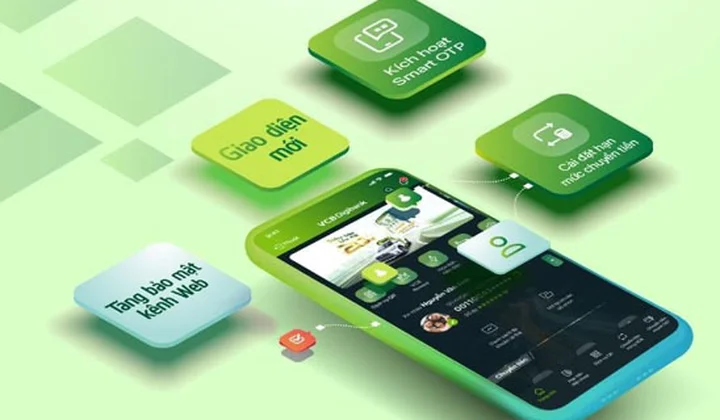 VCB Digibank thực hiện cải tiến một số tính năng và giao diện