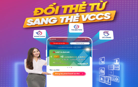 VietABank thêm tính năng đổi thẻ nội địa trên App VietABank EZMobile