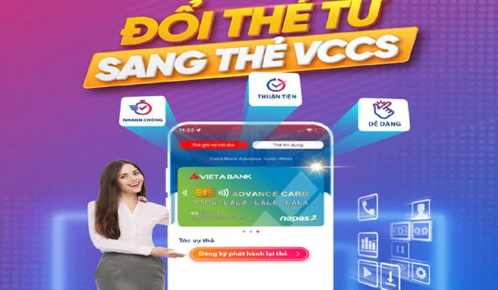 VietABank thêm tính năng đổi thẻ nội địa trên App VietABank EZMobile