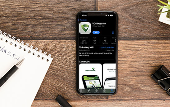 Vietcombank cải tiến/bổ sung thêm nhiều tính năng mới cho ngân hàng số