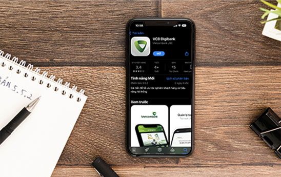 Vietcombank cải tiến/bổ sung thêm nhiều tính năng mới cho ngân hàng số