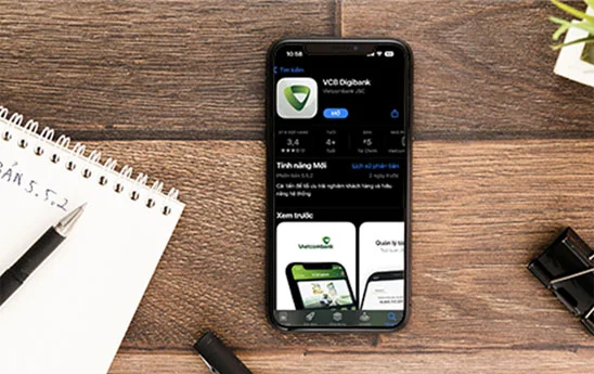 Vietcombank cải tiến/bổ sung thêm nhiều tính năng mới cho ngân hàng số