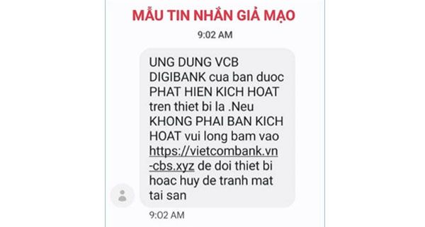 Vietcombank khuyến cáo khách hàng về hành vi mua bán, cho thuê, cho mượn tài khoản ngân hàng