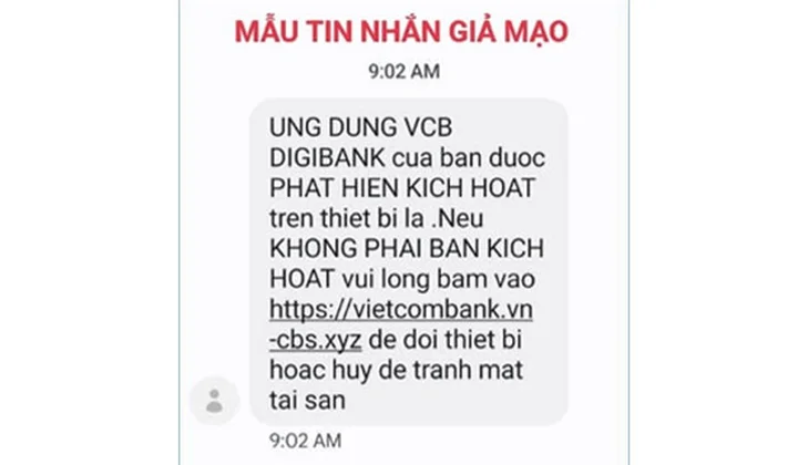 Vietcombank khuyến cáo khách hàng về hành vi mua bán, cho thuê, cho mượn tài khoản ngân hàng