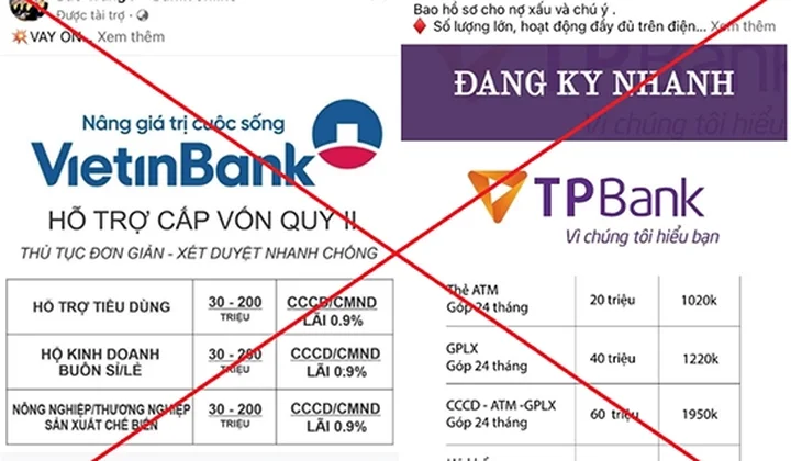 Bộ Công an cảnh báo mạo danh ngân hàng, các tổ chức tín dụng cho vay trực tuyến lãi suất thấp để lừa đảo