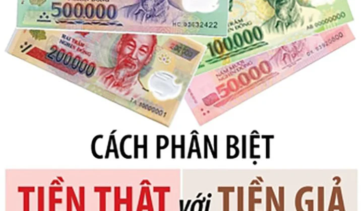 [Infographic] Ngân hàng Nhà nước chỉ cách phân biệt tiền thật với tiền giả