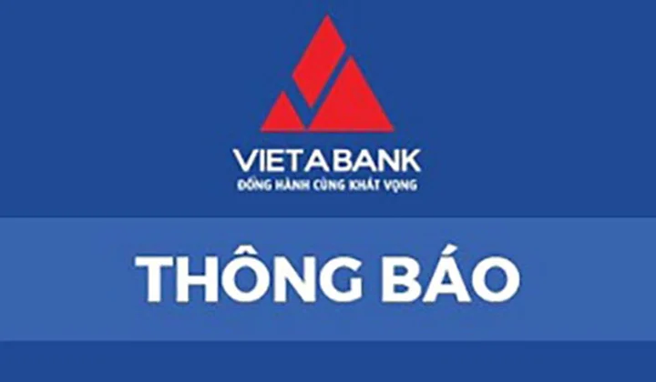 VietABank tạm khóa các user ngân hàng số có tài khoản thanh toán không phát sinh giao dịch & không đủ số dư duy trì