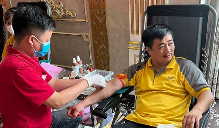 Bưu điện tỉnh Hòa Bình tham gia hiến máu tình nguyện