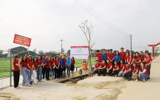 Đoàn thanh niên Agribank Hà Tĩnh phát động trồng cây xanh