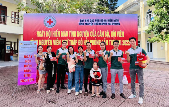 Đoàn viên thanh niên Vietcombank Nam Hải Phòng tham gia “Ngày hội hiến máu tình nguyện 2022”