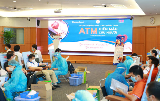 Sacombank triển khai chương trình “ATM Hiến máu cứu người”