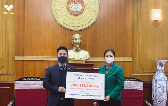 VNPT PAY trao tặng hơn 300 triệu ủng hộ Quỹ phòng, chống dịch COVID-19