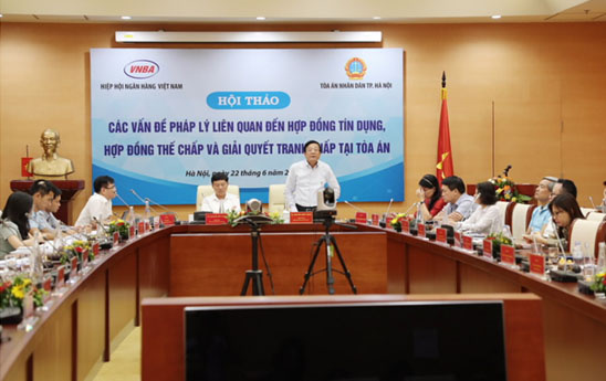 Hội thảo “Các vấn đề pháp lý liên quan đến hợp đồng tín dụng, hợp đồng thế chấp và giải quyết tranh chấp tại tòa án”