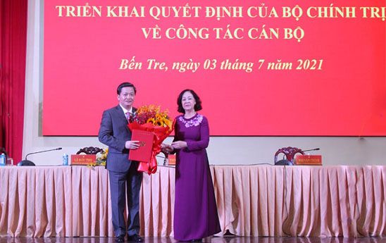 Ông Lê Đức Thọ giữ chức vụ Bí thư Tỉnh ủy Bến Tre