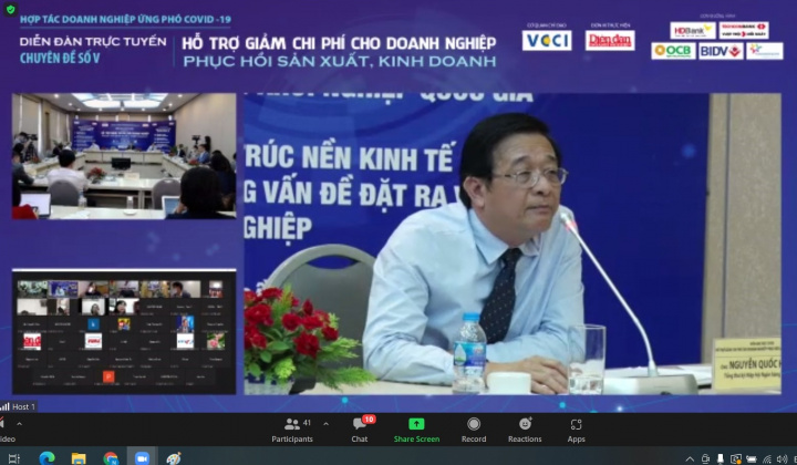 Tọa đàm “Hỗ trợ giảm chi phí cho doanh nghiệp phục hồi sản xuất, kinh doanh”