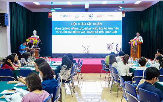 Tập huấn về “Xây dựng năng lực, nâng cao nhận thức về rủi ro rửa tiền từ buôn bán động vật hoang dã trái pháp luật”