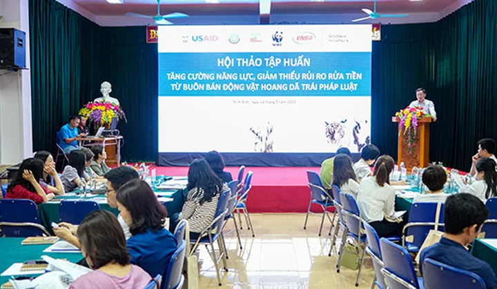 Tập huấn về “Xây dựng năng lực, nâng cao nhận thức về rủi ro rửa tiền từ buôn bán động vật hoang dã trái pháp luật”